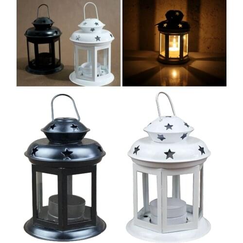 Metal Tealight Candle Holder Candlestick with Handle Wedding Home Ornament