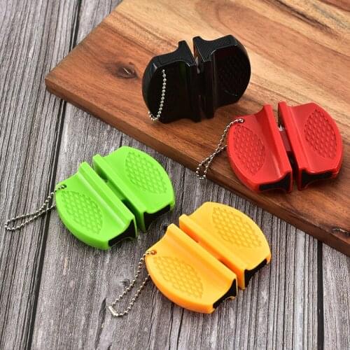 Mini Ceramic Rod Knife Sharpener Two-stage Tungsten Portable Butterfly Type Whetstone Sharpener Sharpening Stone Whetstone