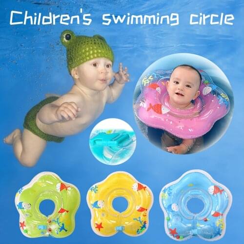 Inflatable Baby Swimming Float Ring Children Neck Float Ring Inflatable Floats Pool Toys Swimming Pool Accessories Safety Swim