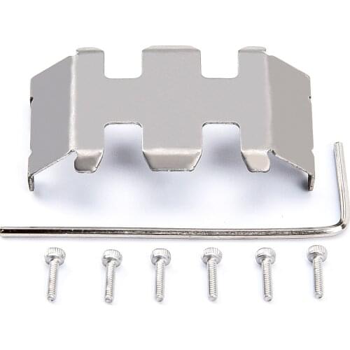 Stainless Steel Center Skid Plate Protection Plate Chassis Guard for 1/24 Axial SCX24 AXI90081 Upgrades Parts RC Crawler Car