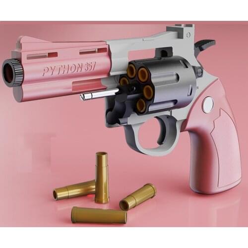 New ZP-5 Revolver Pistol Launcher 357 Pistol Alloy Plastic EVA Foam Darts Bullets Gun Toys Accessories Soft Paintball Bolt