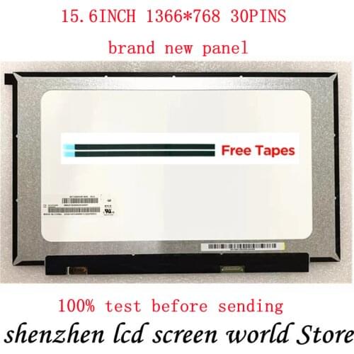 15.6" Slim Laptop LCD Screen N156BGA-EA3 Rev.C2 NT156WHM-N44 V8.0 B156XTN08.1 HD1366x768 LED Replacement Display Panel 30pin eDP