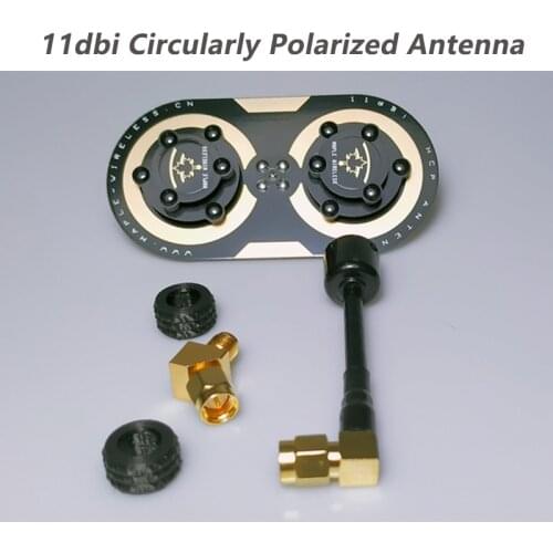 Updated 11dbi Circularly Polarized Maple Leaf FPV Antenna EV200D Fatshark SKYZONE FPV Googles Glasses