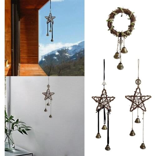 Hanging Wind Chimes Witch Wind Witchcraft Feng Shui Charm Wind Bell for Door Yard Decor Ornament Housewarming Presents