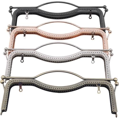 Coin Purse Bag Kiss Clasp Lock Metal Arch Frame Hand DIY Craft 27cm Bag Parts Accessories