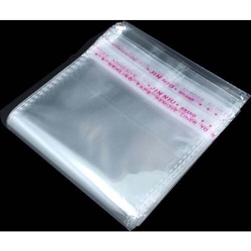 Clear OPP Poly Self-Adhesive Package Bag Transparent Plastic Packaging Bags Small Grocery Clothes Underwear Storage Bag