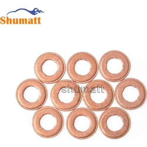 SHUMAT F00RJ01086 / FooRJ01086 Common Rail Injector Repair Kit for Sealing Copper Heat Schield Gasket 2.1mm Thickness