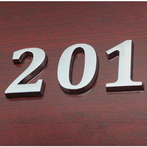 0 to 9 House Number Sign Self Adhesive Address Digit Sticker Plate Numeral Door Plaque for Home Hotel 66CY