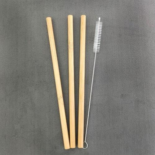 Natural Reusable Bamboo Straw Organic Bamboo Straws Natural Wooden Straws For Party Birthday Wedding Bar Tool
