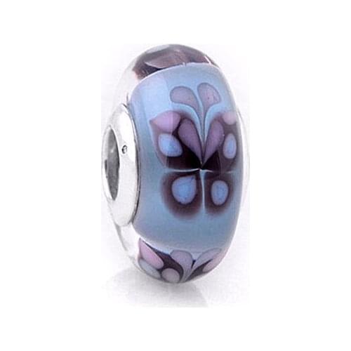 Fit Pandora Bracelets Blue Butterfly Kisses Charms 925 Original Sterling Silver Beads for Jewelry Making DIY Women Berloque