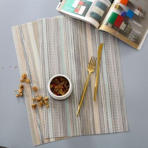Modern Style Placemat 6-piece Set Washable And Easy To Clean Placemat Is Heat-resistant And Non-slip