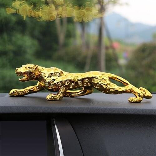 New 2020 Leopard Statue Figurine Modern Abstract Geometric Style Resin Panther Animal Large Home Decoration Accessories