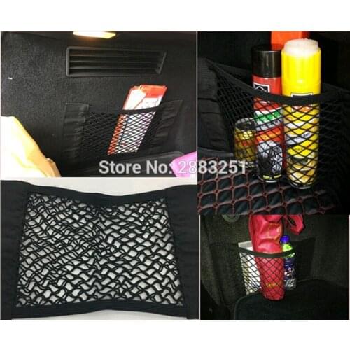 Car Styling Car Rear Trunk Back Seat Elastic String Net Mesh Storage Bag for SUBARU Forester Outback impreza Legacy Accessories