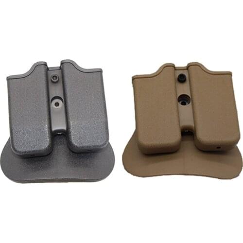 Tactical IMI Double Magazine Pouch Case for Glock 17 19 22 31 Airsoft Gun Mag Pouch Case Pistol Holster Hunting Accessories