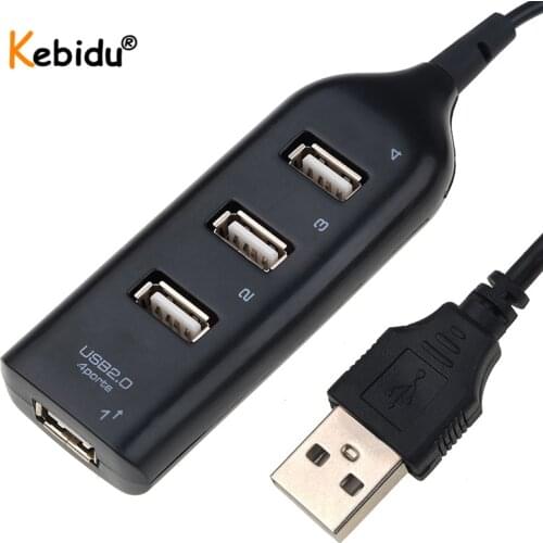 KEBIDU USB Hub Mini 4 Ports USB 2.0 Cable Splitter Adapter For For Windows 98/2000/ME/XP/Vista/WIN7
