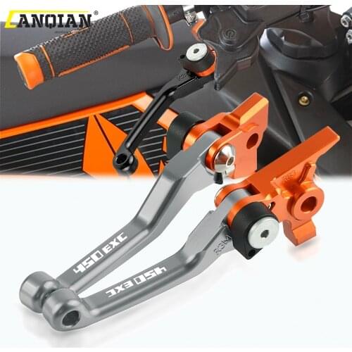 Motorcycle Parts CNC DirtBike Handle Folding Brake Clutch Lever For 450EXC 450EXCR 450EXCF 450 EXC EXCR EXCF 2004 2005 2006