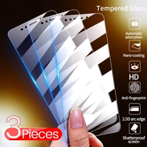 Protective glass on hauwei p8 lite 2017 glass screen protector for huawei p20 pro p10 plus p 9 10 lite light safe glasses 3-1Pcs