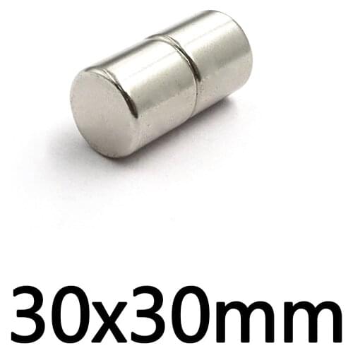 1/2/3/5 Pcs 30x30 mm N35 Neodymium Magnet 30mmx30mm DIY Permanent NdFeB Magnets Big Round Dia.30mmx30mm Magnet 30*30 mm