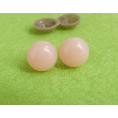 1000pcs/package 12mm round shape plastic safety toy eyes & soft washer for diy plush animal doll