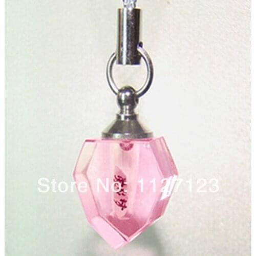 25pcs/lot pink Small flat heart Rice vials pendants rice vial pendant perfume empty glass bottle glass spray perfume bottl