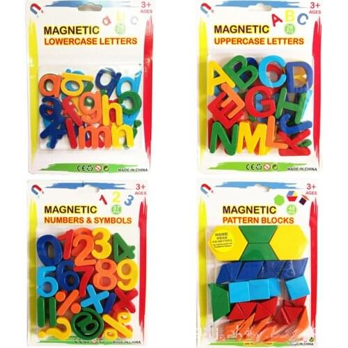 26pcs Magnetic Learning Alphabet Letters Plastic Refrigerator Stickers Toddlers Kids Learning Spelling Counting Educational Toys