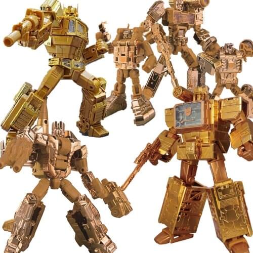 35Th Anniversary Edition Transformers Golden Lagoon Series Soundwave Optimus Prime Starscream Robots Figure Model Toys Gifts