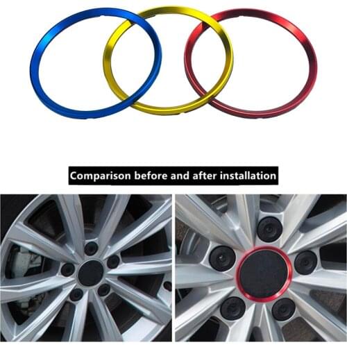 Car Styling Ring Wheel Hub Decoration Circle For Peugeot 3008 4007 4008 5008 508 RXH SW Partner 308 307 508 206 RCZ Accessories