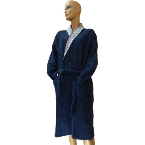 Winter/summer Man & Women Thick Bathrobe Silkly Soft Jacquard cotton Bath Robe Turkish Made, careful sewing quality with thread
