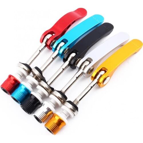 Aluminium Alloy Quick Release Bicycle Seatpost Clamp Bolt Mountain Bike Seat Post Clamp Skewer Bolt Cycling Road Bike Seat Tube