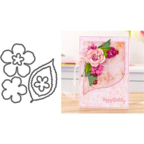 Flowers and Leaves Metal Cutting Dies for Scrapbooking Handmade Tools Mold Cut Stencil New 2021 DIY Card Make Mould Model Craft
