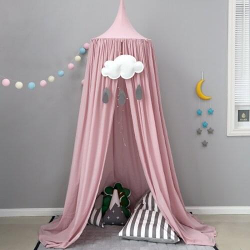 Baby Bed Mosquito Net Princess Dome Bed Child Tent Room Crib Netting Kid Bedding Round Dome Bed Mosquito Net Fabric Curtain