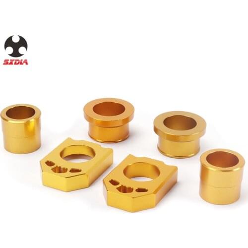 For SUZUKI RMZ250 07-16 RMZ450 05-16 RMX450Z 10-15 RMZ 250 450 Motorcycle CNC Rear Wheel Hub Spacers Chain Adjuster Axle Block