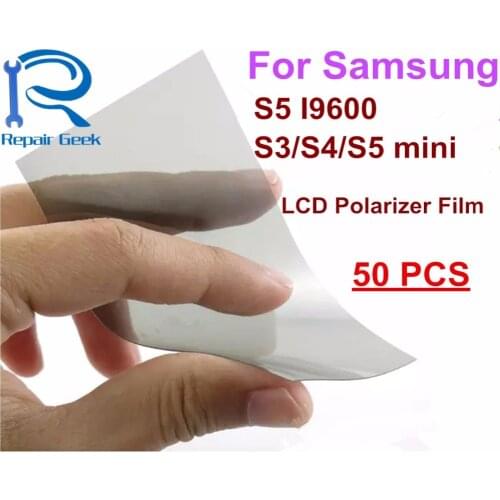 Flex Cable Anti Static LCD Light Polarizer Polarized Film For Samsung S7 S6 S5 S4 S3 mini Polaroide 50pcs