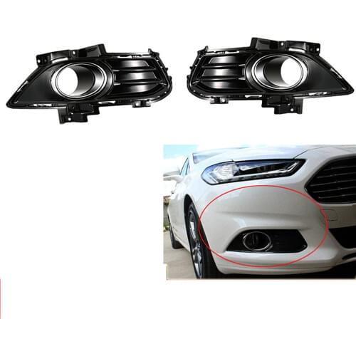 JanDeNing 2PCS Front bumper Left& Right Side Fog Light Lower Grille Cover For Ford Mondeo 2013-2015