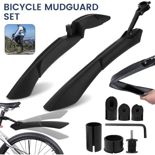 Bike Mudguard Set Bicycle Fenders Mountain Biking Mud Fender Guard with Front/Rear Compatible Splash Guard Bicycle Accessories