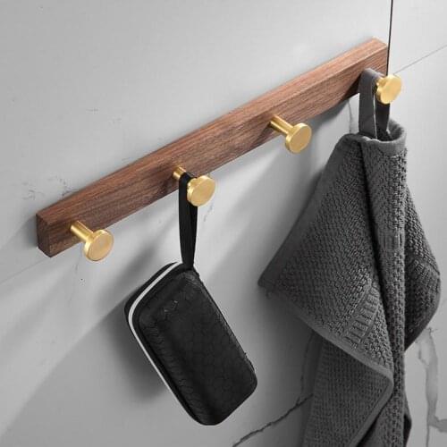Bathroom Vintage Wood Style Towel Robe Hook Kitchen Wall-mounted Storage Hook Holder Key Bag Coat Hanger Door Hooks
