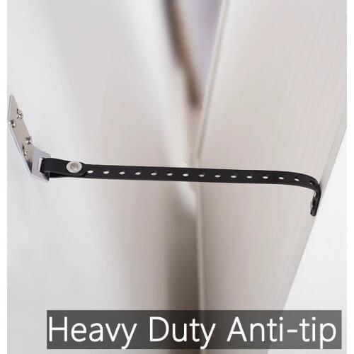 Furniture and TV Anti-Tip Straps for Baby Proofing and Child Protection - Adjustable Wall Anchor Safety Kit