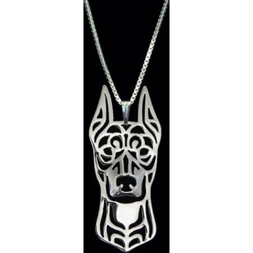 Trendy German Pinscher pendant women statement necklace