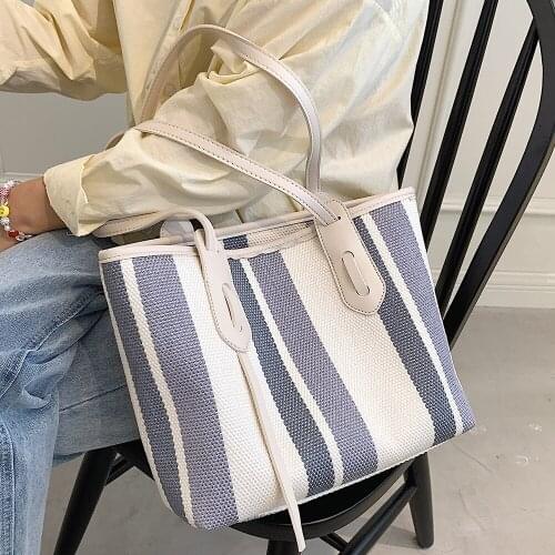 Fashion Women Canvas Handbags High Quality Large Capacity Ladies Purse Shoulder Bag Designer Female Casual Tote Messenger Bags