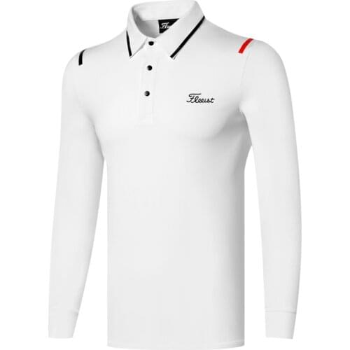Mens Long-sleeved Golf Clothing Outdoor Leisure Sports Loose POLO Shirt Breathable GOLF Wear Summer 2021 Golf Wear
