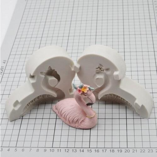 New Flamingo Princess Shape Silicone Mould Birthday Wedding Party Cake Decorating Tools Sugarcraft Fondant Mold DIY Baking Mold