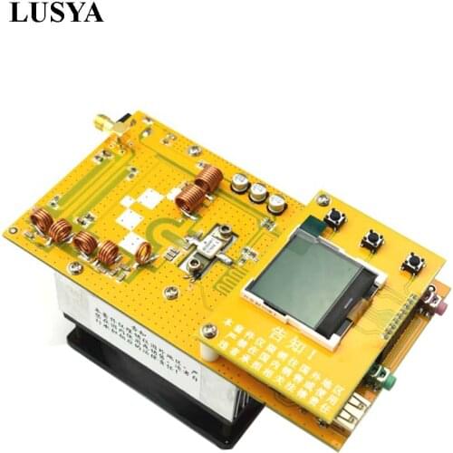 Lusya LED Portable Radio Station Aluminum 30W PLL Stereo FM Transmitter radio 76M-108MHz with heatsink fan ham radio D4-005