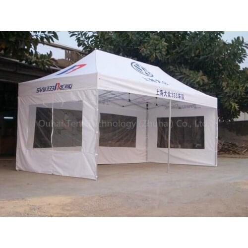 Discounted Strong 3x6m Auminum Frame Folding Marquee with Big Clear Windows in 38x38x1.8mm Leg Profile for Sorts Outdoor Events
