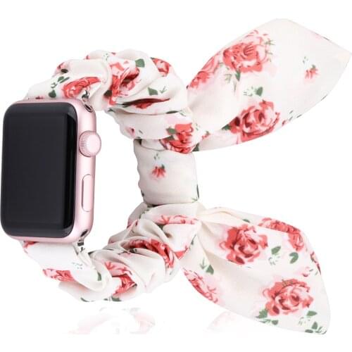 Women Watch Band for Apple Watch 6 SE 5 Band 40mm 44mm Elastic Bracelet for IWatch Series 6 5 4 3 38mm 42mm Wristband Fashion