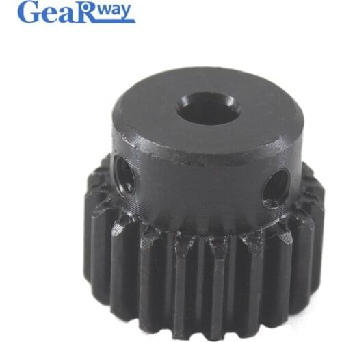 1Module 18T Gears Wheel Metal 45Steel Rc Pinion Gears Pulley 6/7/8/10mm Inner Bore Mould 1 18Tooth Spur Gear Pinion