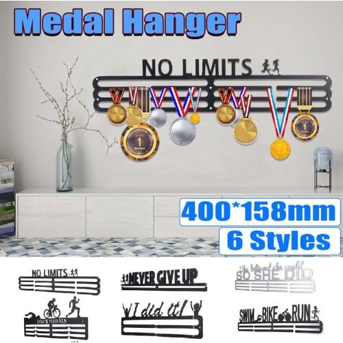 Elegant Stainless Steel Medal Hanger Medal Holder Display Rack Running Swimming Gym Marathons Bike Sport Medal Gift Decoration