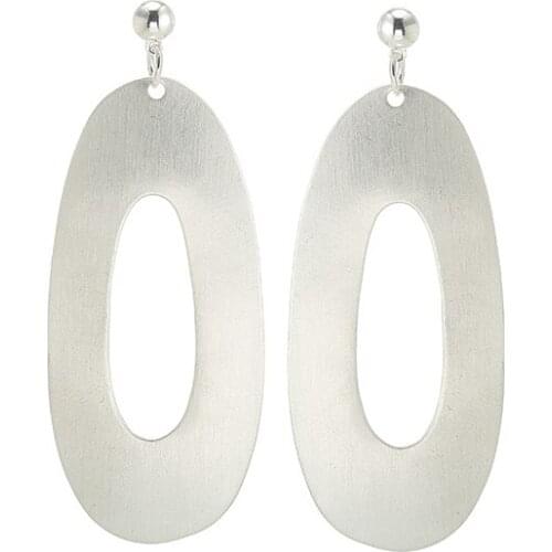 ELOHYI Women Ovil Geometry Statement Eearrings Simple Alloy Earring Jewelry Wholesale For Girls For Women Gift Free Shipping