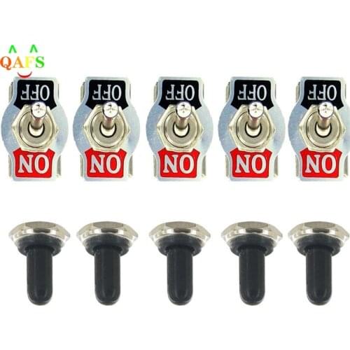 1pcs New 20A 125V SPST 2Pin Heavy Duty ON/OFF Rocker Toggle Switch With Waterproof Boot