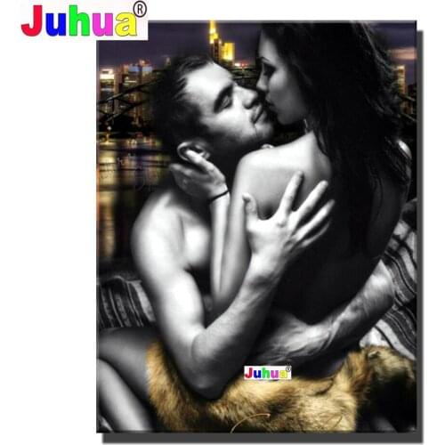 2021 5D Full Square Diamond Painting Abstract sexy men and women DIY Diamond Embroidery Mosaic Couples Bedroom decoration