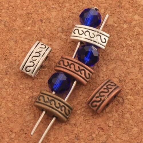 2 Strand Spacer Beads 10x4mm Fits 2-5mm Beads 110PCS zinc alloy Bronze Spacer Bars L642